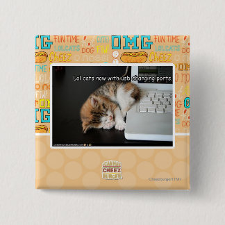 Chapa Cuadrada Gatos de Lol con USB