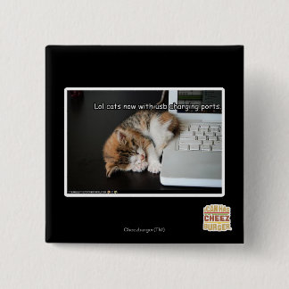 Chapa Cuadrada Gatos de Lol con USB