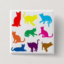 Chapa Cuadrada Gatos LGBT