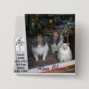 Chapa Cuadrada Gatos y perros