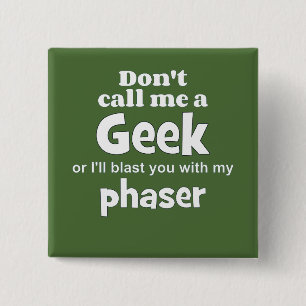 Chapa Cuadrada Geek phaser wf