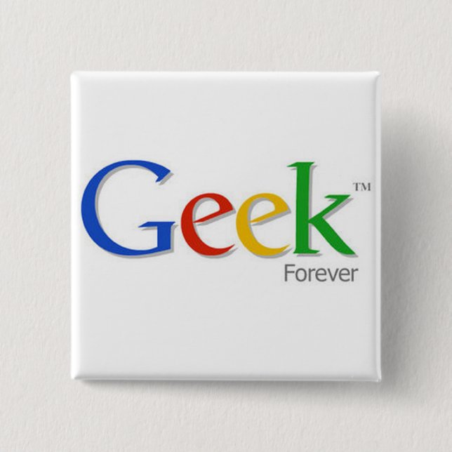 Chapa Cuadrada Geekforever (Anverso)