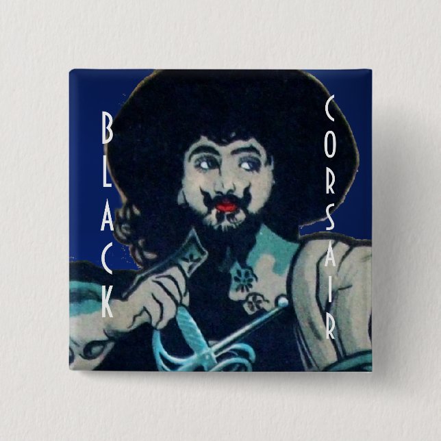 Chapa Cuadrada Gema NEGRO CORSAIR azul oscuro (Anverso)