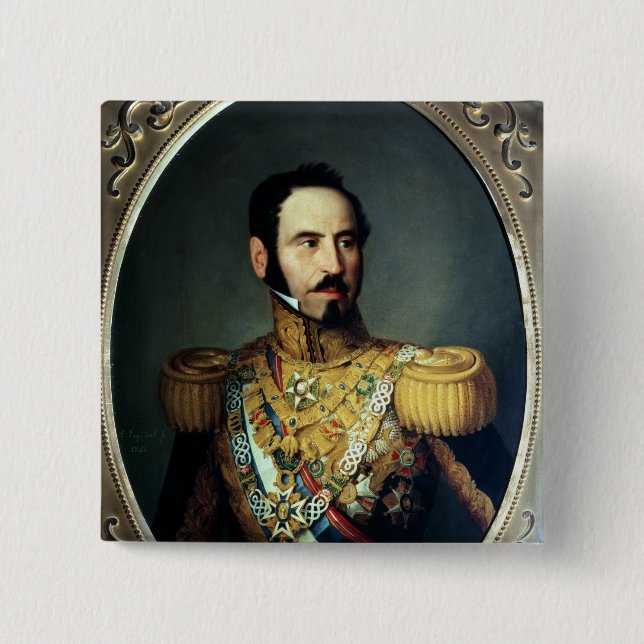 Chapa Cuadrada General Baldomero Espartero, 1842 (Anverso)