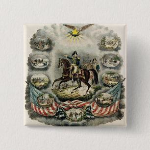 Chapa Cuadrada General importante William Henry Harrison, c.1813