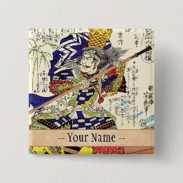 Chapa Cuadrada General japonés del guerrero del samurai del