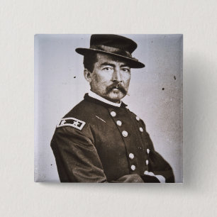 Chapa Cuadrada General Philip H. Sheridan (1831-88) (foto de b/w)