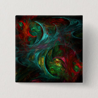 Chapa Cuadrada Génesis Nova Abstract Art Button (cuadrado)