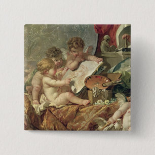Chapa Cuadrada Genio que enseña a los artes, 1761