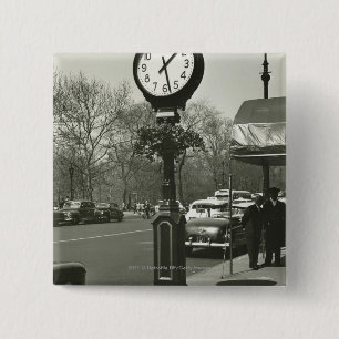 Chapa Cuadrada Gente decorativa del fondo del reloj dos de la