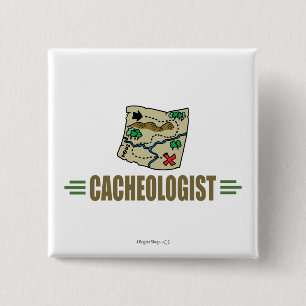 Chapa Cuadrada Geocaching humorístico