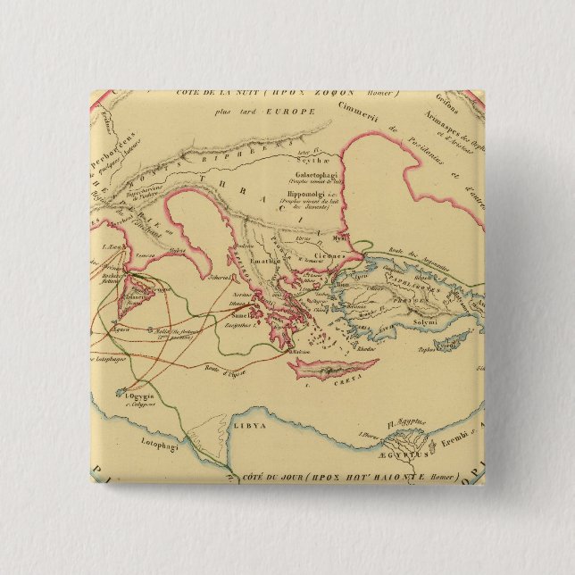 Chapa Cuadrada Geographie des Grecs Primitive (Anverso)