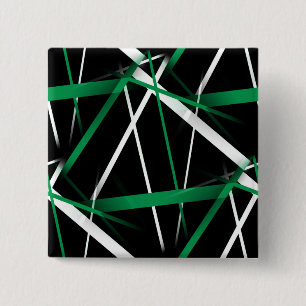 Chapa Cuadrada Geometría Urbana Negro Blanco Verde