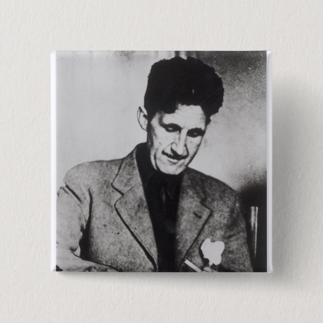Chapa Cuadrada George Orwell (Anverso)