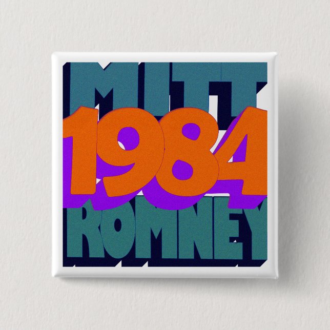 Chapa Cuadrada George Orwell 1984 (Anverso)