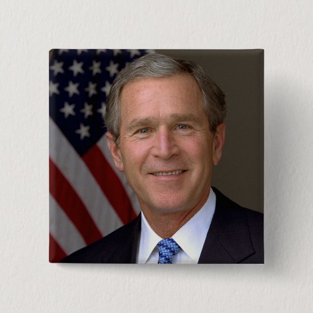 Chapa Cuadrada George W Bush (Anverso)
