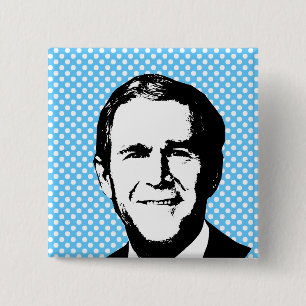 Chapa Cuadrada George W Bush Gear