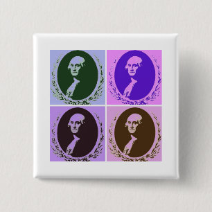 Chapa Cuadrada George Washington