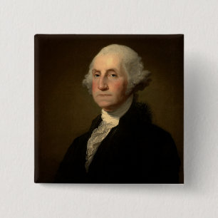 Chapa Cuadrada George Washington Primer presidente norteamericano