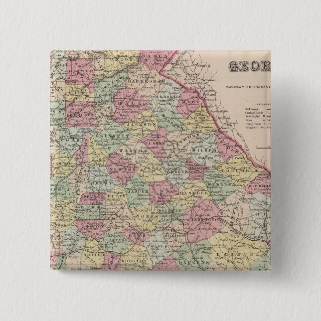 Chapa Cuadrada Georgia (Anverso)