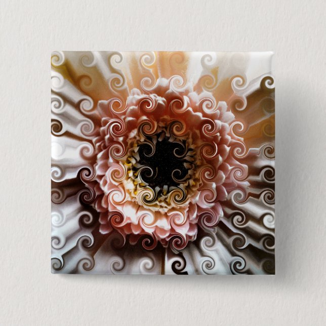 CHAPA CUADRADA GERBERAS (Anverso)