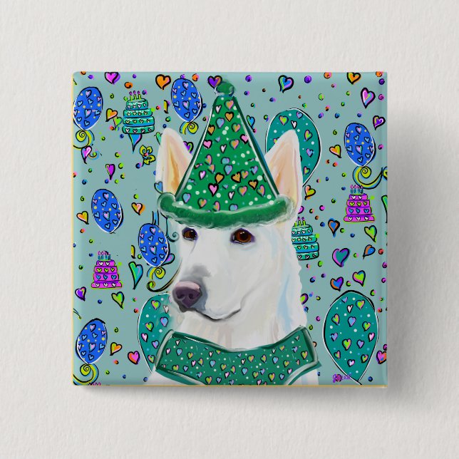 CHAPA CUADRADA GERMAN SHEPHERD (Anverso)