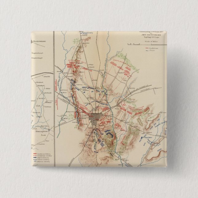 Chapa Cuadrada Gettysburg (Anverso)