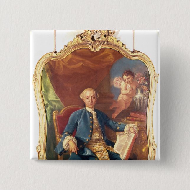 Chapa Cuadrada Giacomo Casanova (Anverso)
