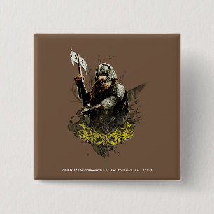 Chapa Cuadrada GIMLI™ Con Collage De Vectores Ax