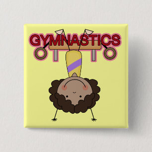 Chapa Cuadrada GIMNASIA - Handstands afroamericanos del chica