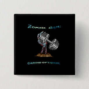 Chapa Cuadrada Gimnasio Zombie: Cardio Gimnasio Zombie opcional