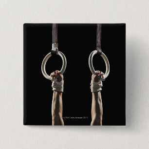 Chapa Cuadrada Gimnasta que balancea de los anillos 2