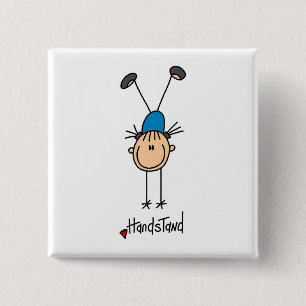 Chapa Cuadrada Gimnasta que hace Handstands