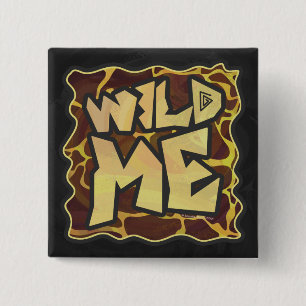 Chapa Cuadrada Giraffe Brown and Yellow Print