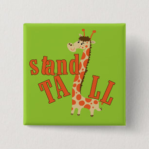 Chapa Cuadrada Giraffe Stand Tall
