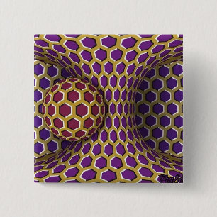 Chapa Cuadrada Giro de rotación de dibujo de truco de ilusión ópt