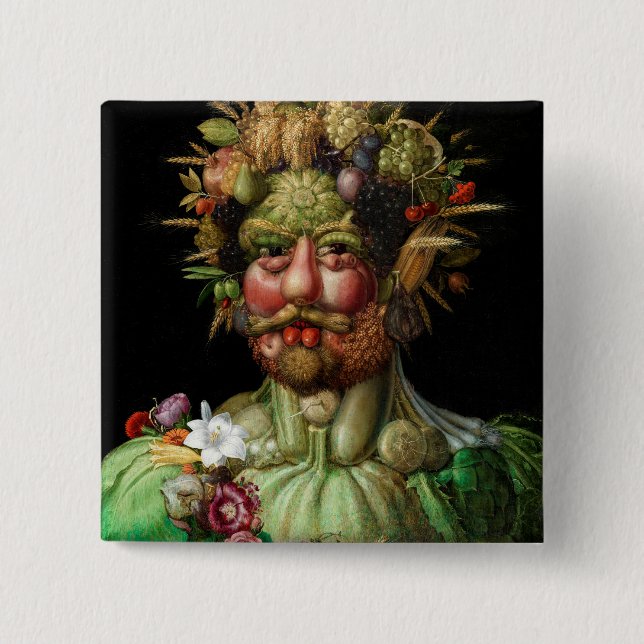 Chapa Cuadrada Giuseppe Arcimboldo - Vertumnus (Anverso)