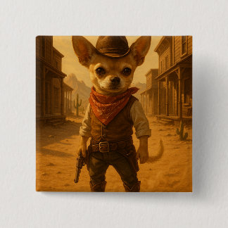 Chapa Cuadrada Gizmo the Cowboy – Chihuahua Western Duel