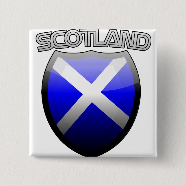 Chapa Cuadrada Glass Retro de Escocia (Anverso)