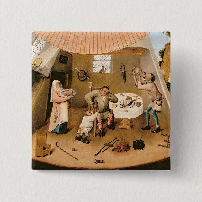 Chapa Cuadrada Glotonería (Anverso)