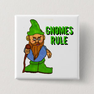 Chapa Cuadrada Gnomes Rule