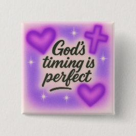 Chapa Cuadrada god's timing is perfect airbrush retro 90s purple