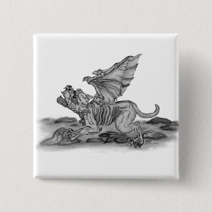 Chapa Cuadrada Golem Gargoyle