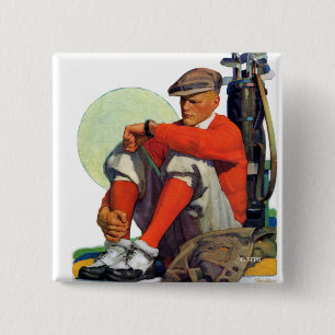 Chapa Cuadrada Golfer siguió esperando