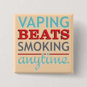 Chapa Cuadrada Golpes de Vaping que fuman en cualquier momento