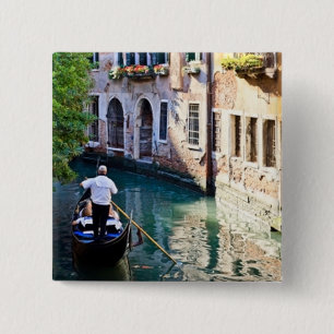 Chapa Cuadrada Gondola en Venecia Italia