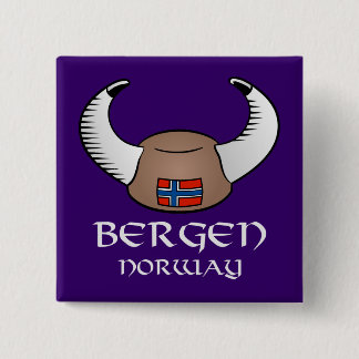 Chapa Cuadrada Gorra de Bergen Noruega Viking