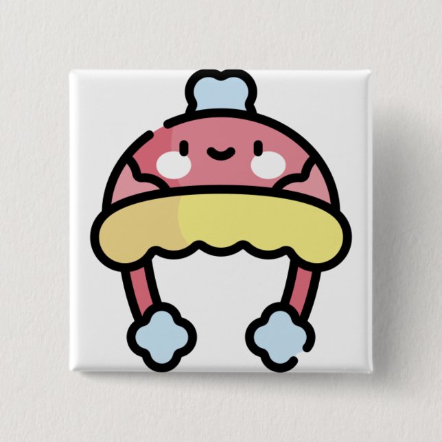 Chapa Cuadrada gorra de invierno (Anverso)