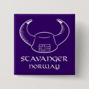 Chapa Cuadrada Gorra de Stavanger Noruega Viking