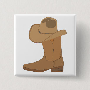 Chapa Cuadrada Gorra de vaquero y arranque
